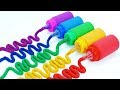 Satisfying Video l How To Make Playdoh Baby Milk Bottle with Kinetic Sand Cutting ASMR