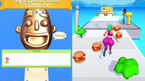 Twerk Race 3D vs Sandwich Runner 🤯 Funny Food Run Battle | Full Gameplay Walkthrough Ep-034