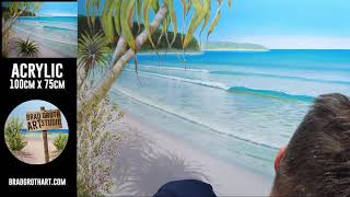 Time Lapse Tropical beach Painting