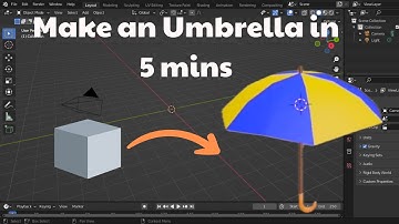 How to Make an Umbrella in 5 mins in Blender