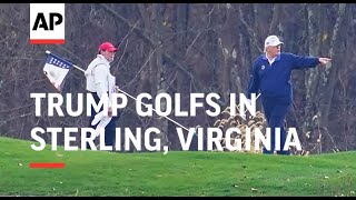 Trump golfs as concession hangs in the balance