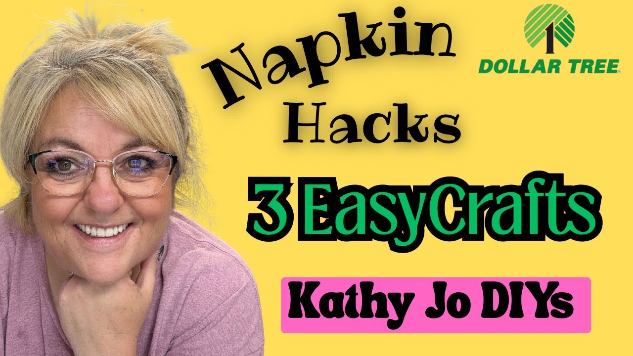 3 Napkin Hacks! Easy crafts you can do all 3 in one day…