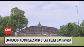 Borobudur Alami Keausan di Stupa, Relief & Tangga