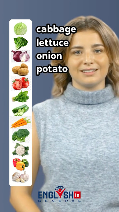 Vegetables Vocabulary in English
