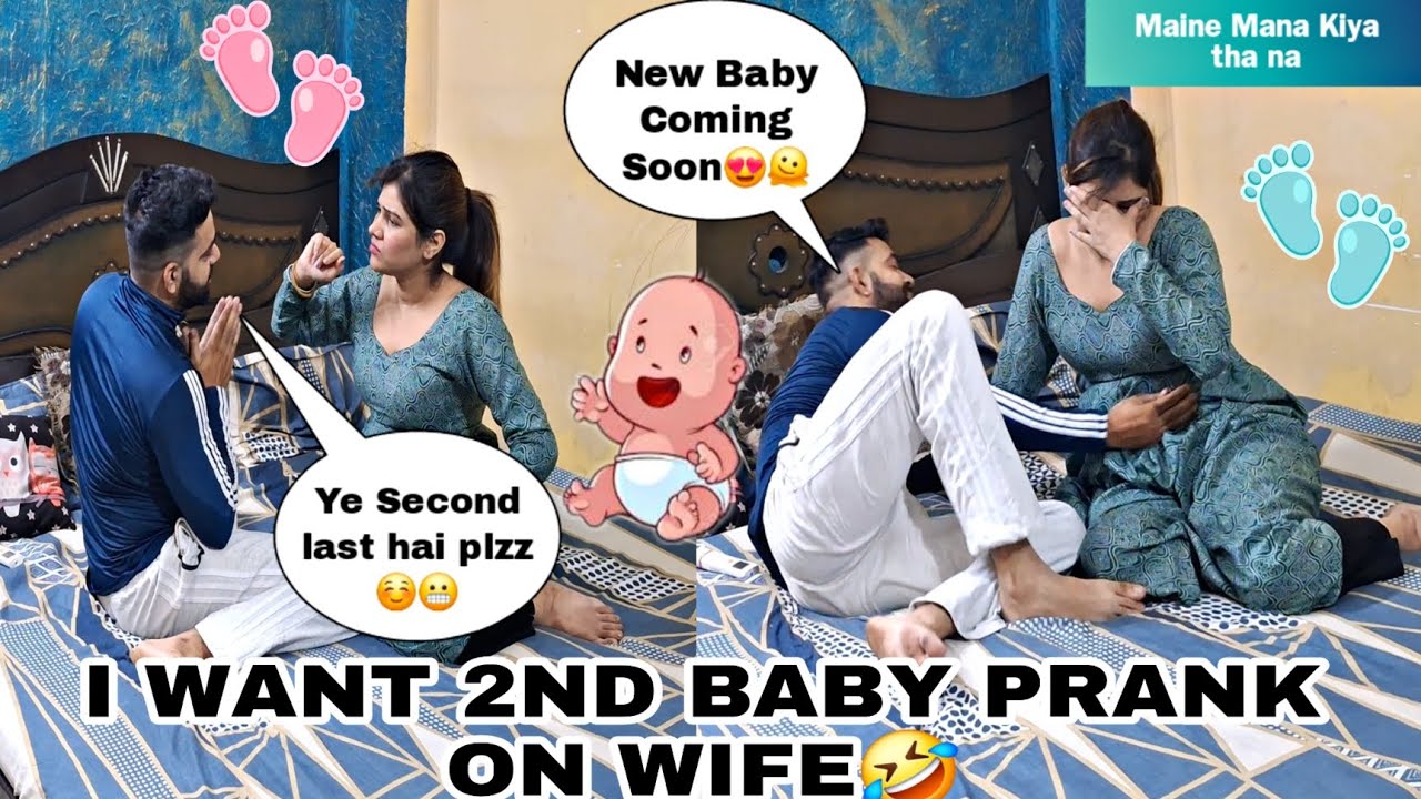 i want 2nd Baby prank on wife😆😅 || Epic Funny Reaction😜