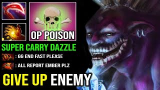 How to Make Enemy Give Up in 6Min with Carry Mid Dazzle First Item Midas OP Poison Touch Dota 2