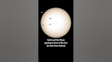 The Cosmic Dance: Earth and Moon from Saturn