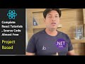 React complete course structure  real time project with aspnet core restful api