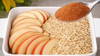 Hast du 1 Apfel, Haferflocken und Zimt? Dessert in 5 Minuten!
