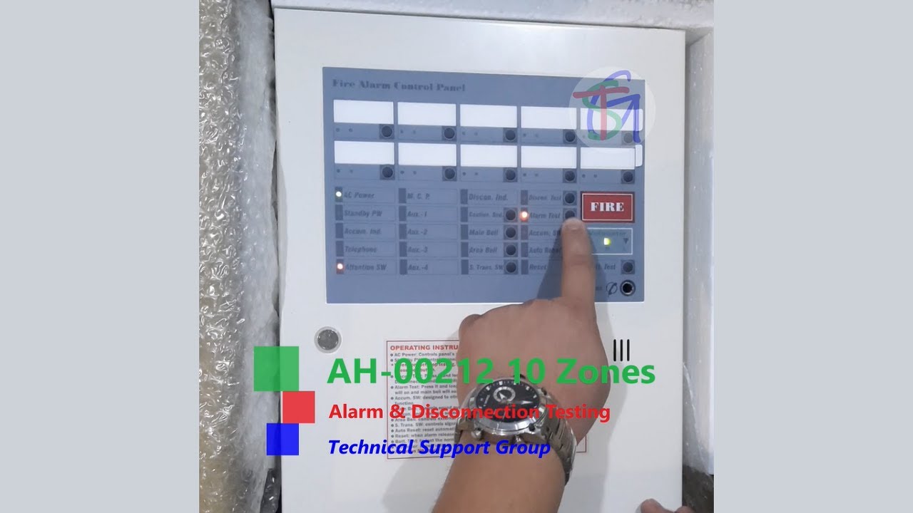 How to test Alarm & Disconnection Trouble to an AH-00212 10-Zones ...