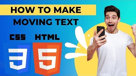 How to make a moving text html css. #videos  #coding #youtuber
