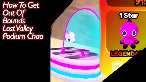 How to get out of bounds lost valley podium chao (Sonic Speed Simulator)