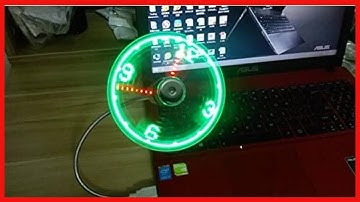 ONXE LED USB Clock Fan with Real Time Display Function,USB Clock Fans,Silver,1 Year Warranty (Clock)