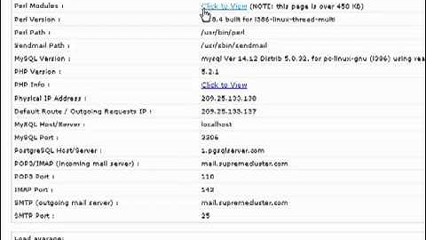 how to check the server perl modules