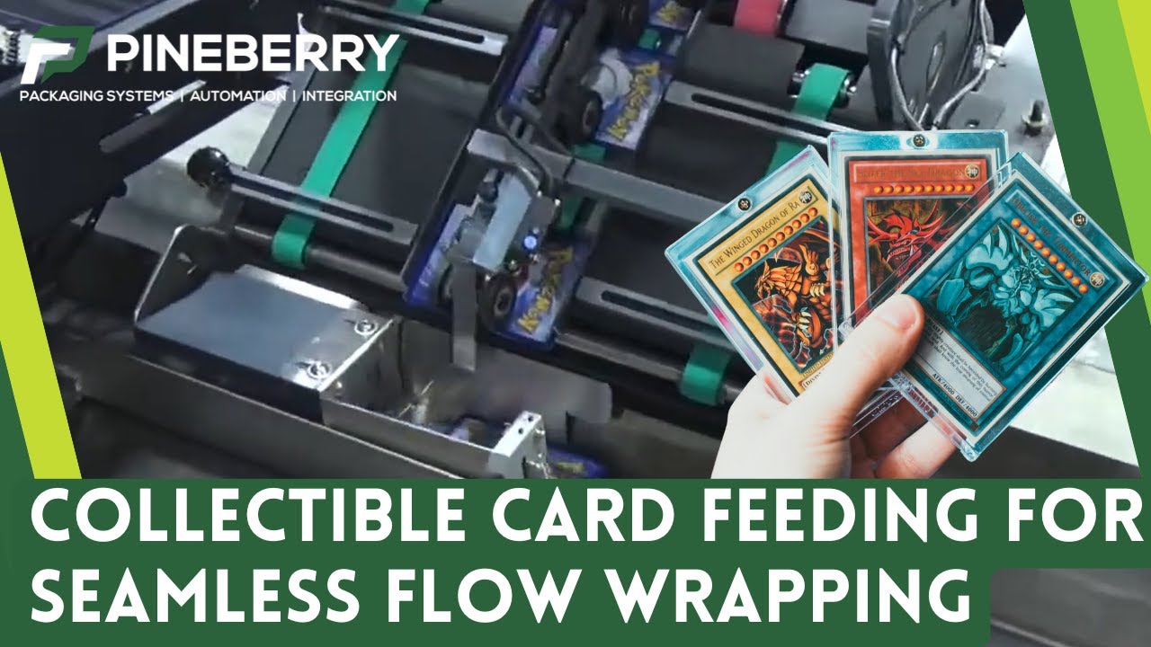 Pineberry Collectible Card Feed System: Autoloader & HSF-12 for Seamless Flow Wrapping