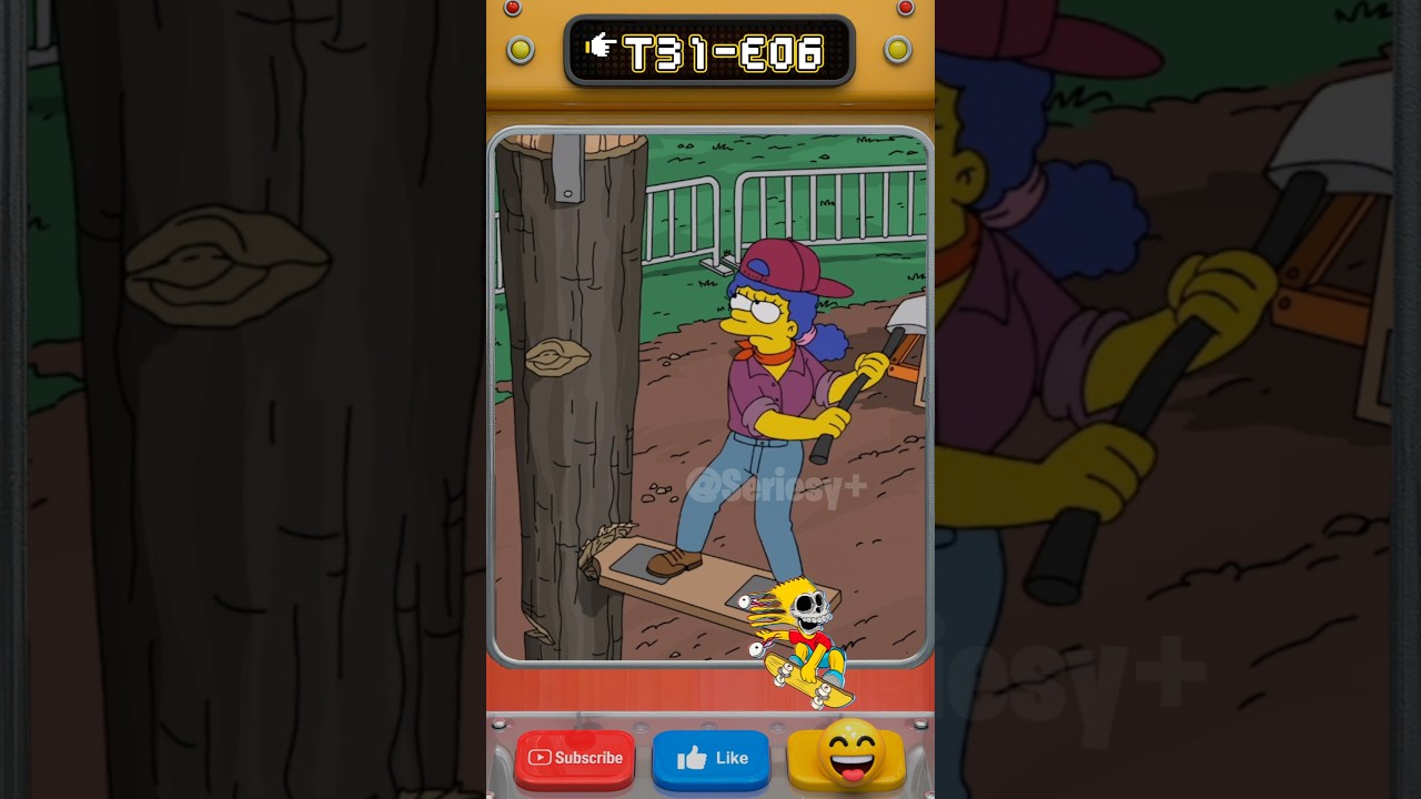 Marge no aguant&oacute; m&aacute;s y tom&oacute; el hacha 🤯🪓