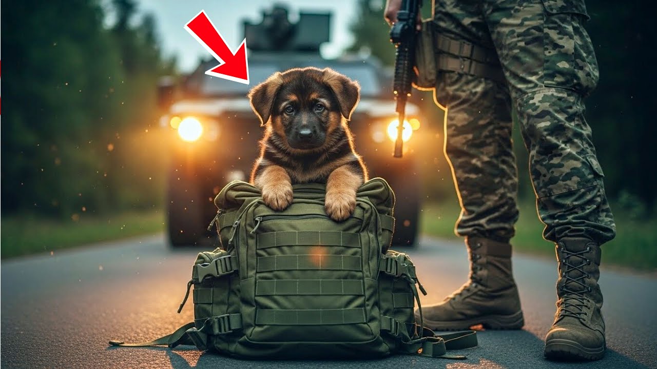 Un Berger Allemand En Larmes Refuse De Lâcher Le Sac – Un Marine Pleure En Voyant Dedans Incroyable!