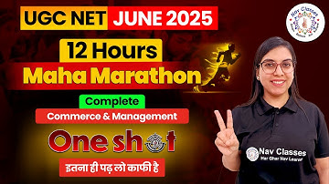 UGC NET JRF | Commerce, Management | 12 Hours Marathon | One Shot- Assistant Profesor | Navdeep Kaur