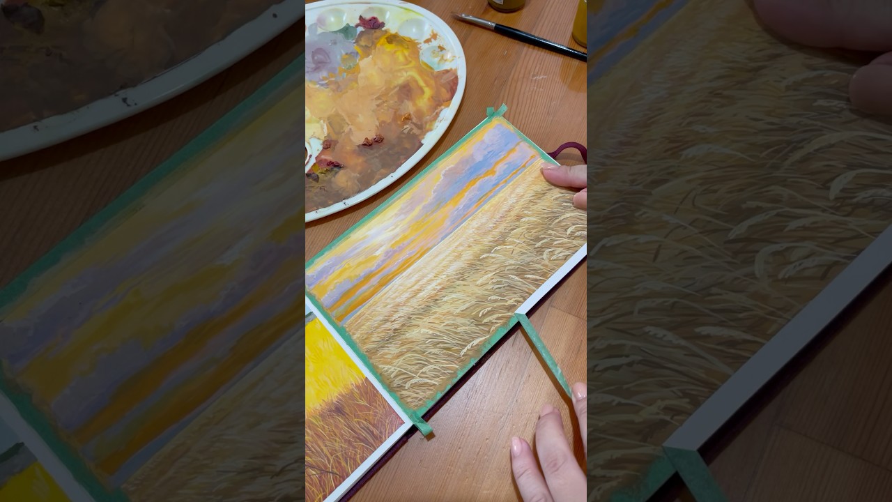 Gouache Painting in Watercolour Sketchbook 