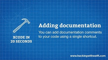 Xcode in 20 Seconds: Adding documentation