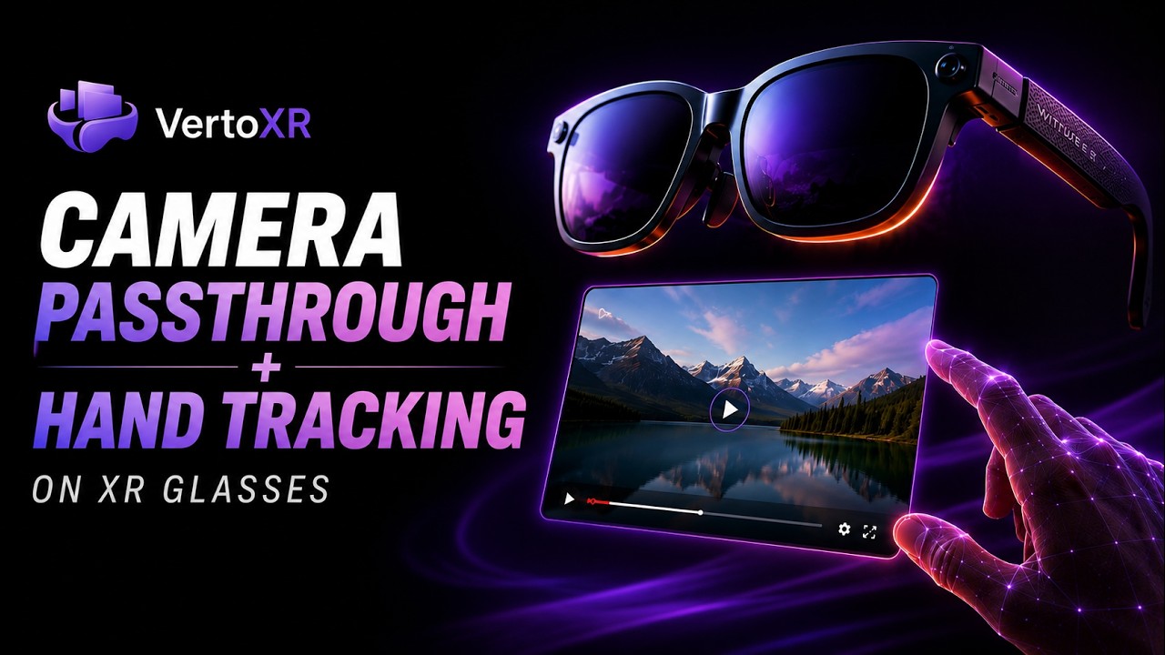 Camera Passthrough and Hand Tracking in XR Glasses