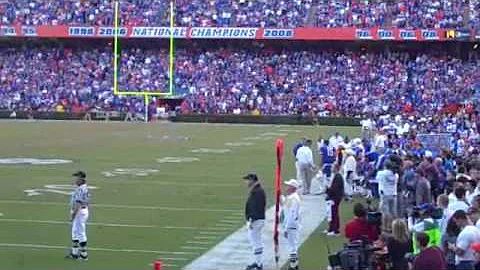 florida gators 2009 tim tebo runs for td vs fsu 11/28/2009