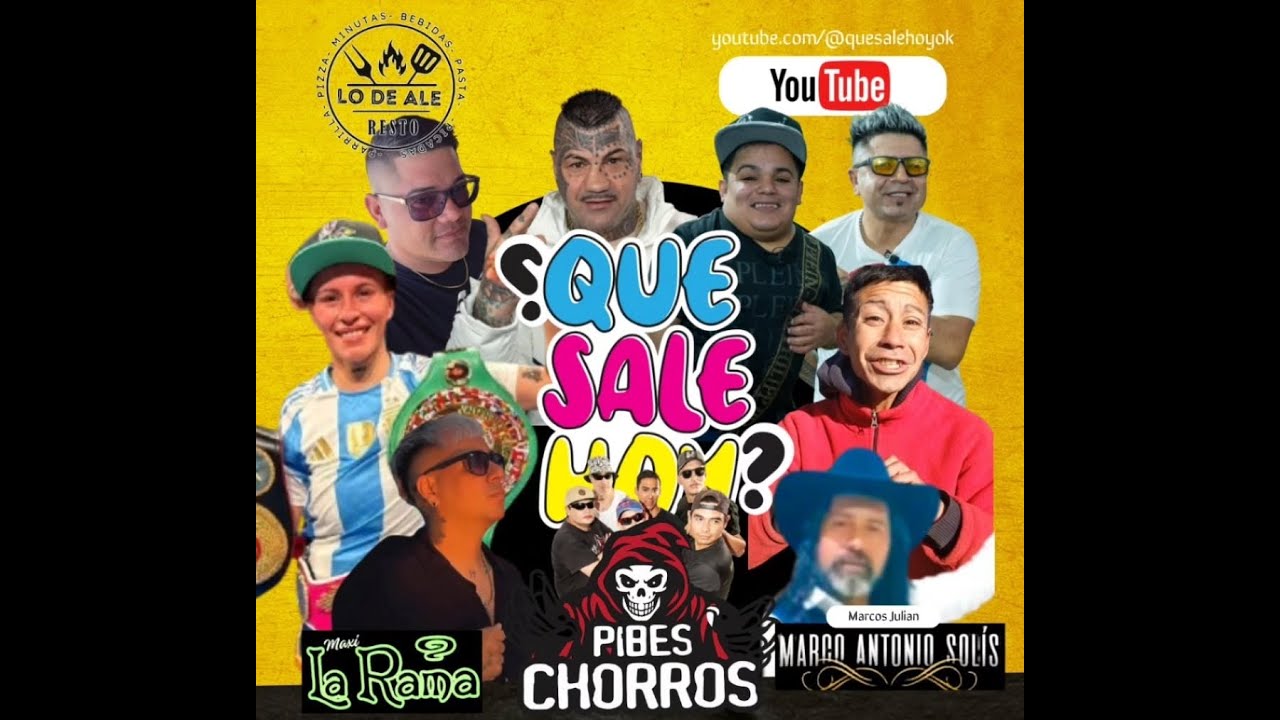 ¿Qué sale hoy? En Vivo show de Pibes Chorros, Corazón de Seda Chucky Alaníz y el chileno Flores