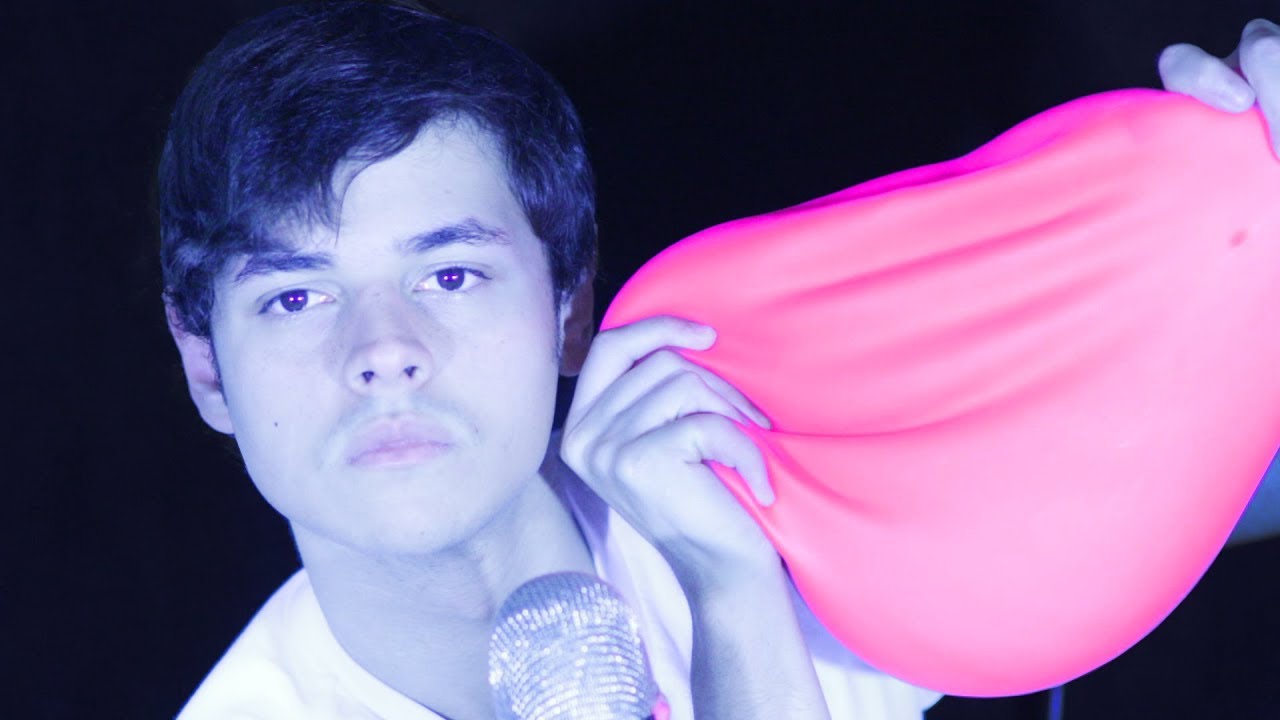 Playing with my HUGE SLIME STRESSBALL! (asmr ranting)