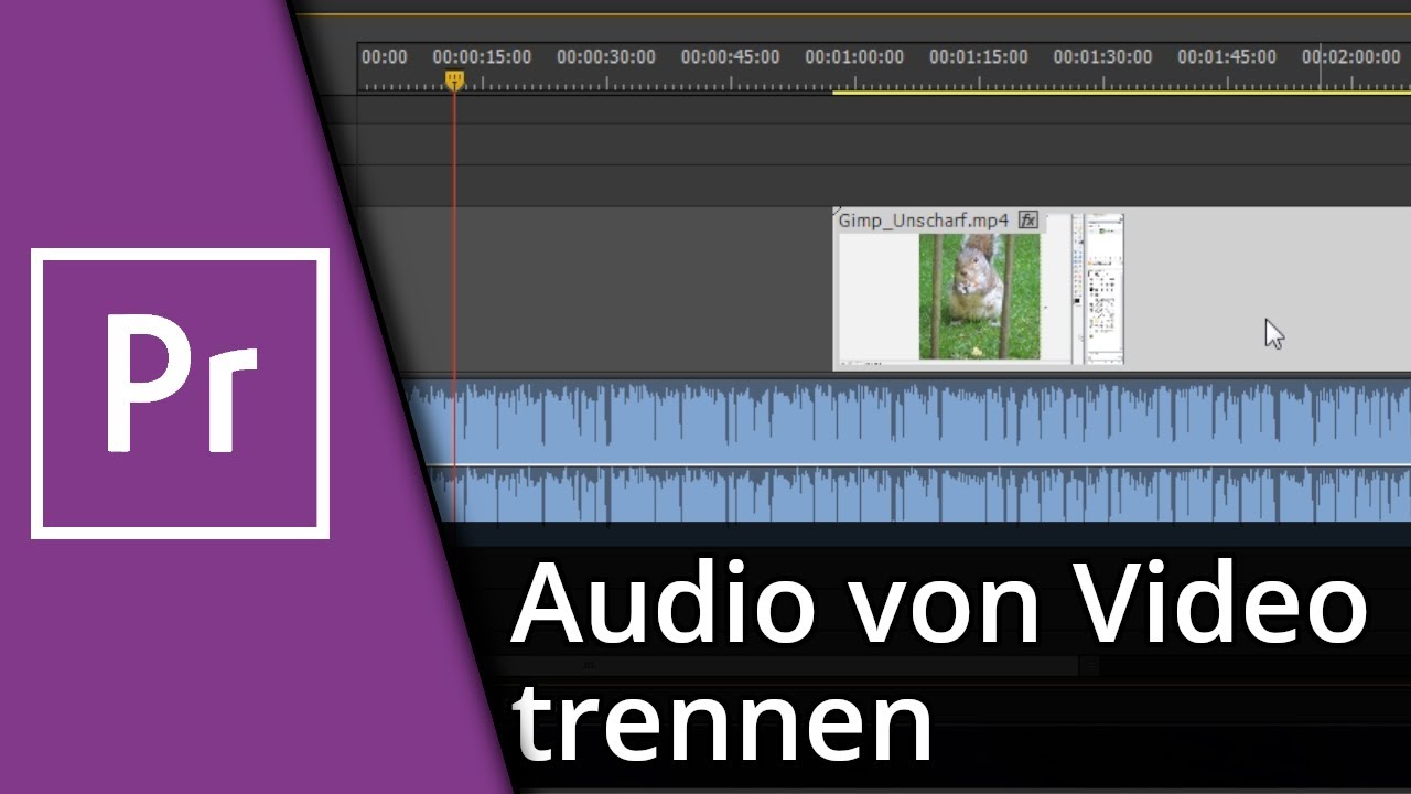 Adobe Premiere Audio von Video trennen Tutorial YouTube