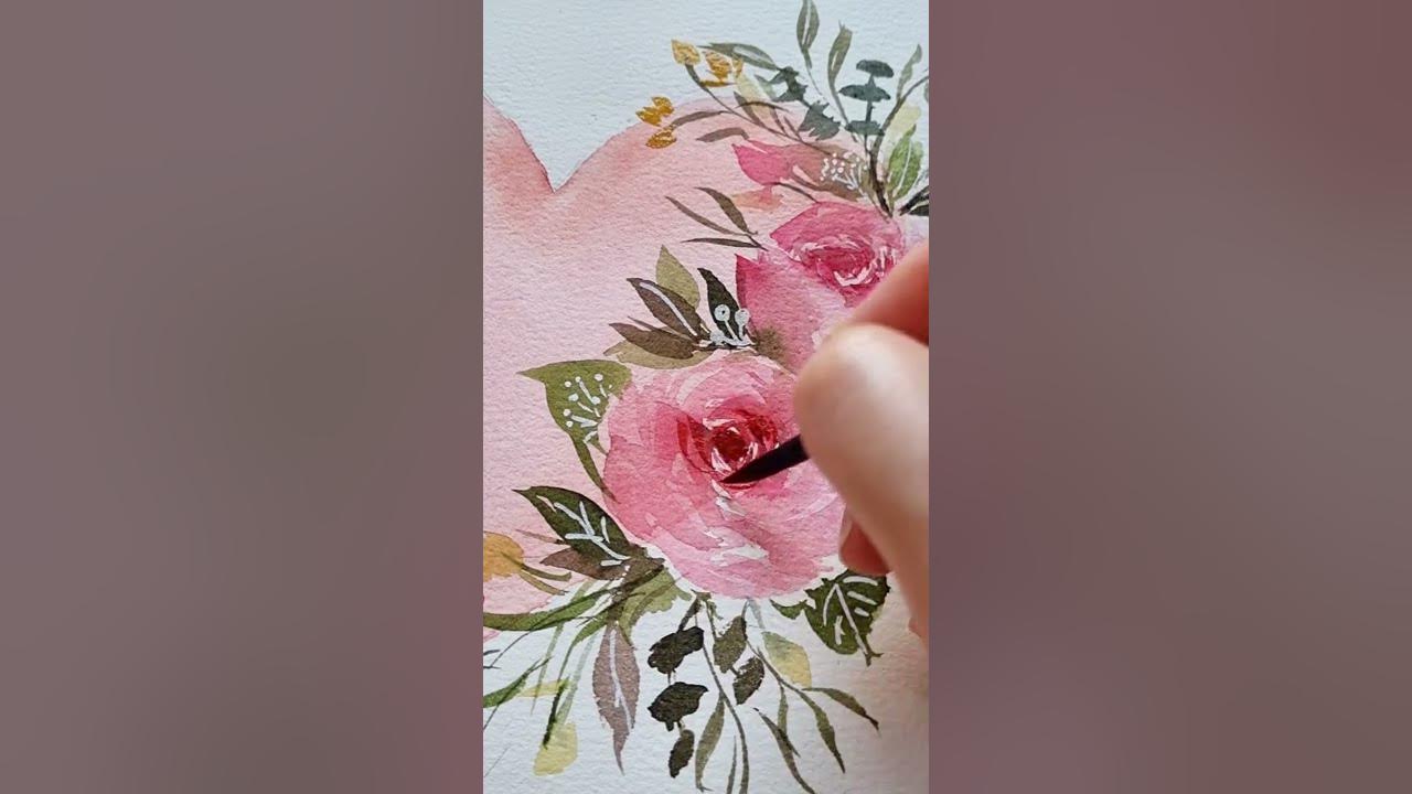 Let's Paint Valentine's Day Florals YouTube