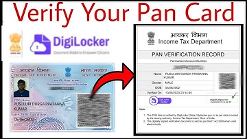 Verify Your PAN card by DigiLocker