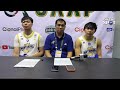 Coach Jeff Napa on NU claiming the top spot in Round 1 after beating FEU | #OSOnTheSpot