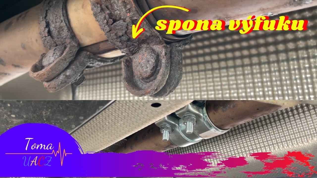 Výměna spony na výfuku - Skoda Superb