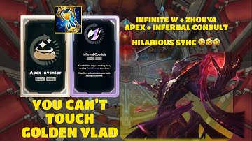 Once in a lifetime Arena GOLDEN VLADIMIR game LOL | Apex inventor + Infernal Condult OP build