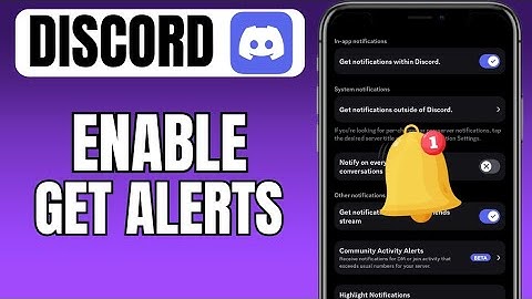 How To Enable Get Notifications Within Discord | Turn On Notifications Within Discord