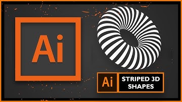 Striped 3D Shapes Tutorial  Urdu / Hindi | Adobe Illustrator