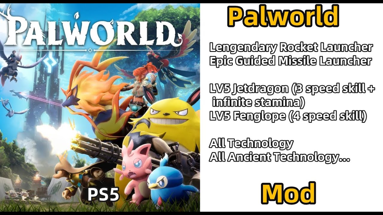 Palworld Mod Cheat Save Modding Palworld Cheats Mods - YouTube