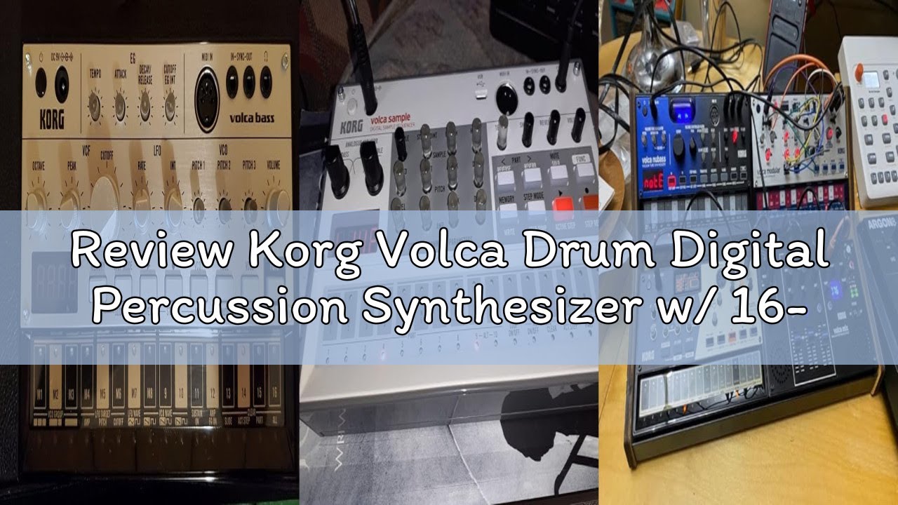 Review Korg Volca Drum Digital Percussion Synthesizer w/ 16-step Sequencer and Active Step