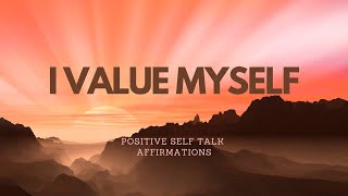 POSITIVE SELF TALK AFFIRMATIONS (WITH RAIN BACKGROUND)