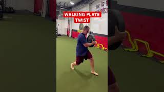 WALKING PLATE TWIST | Rotational Strength | Core Strength | Trunk Strength