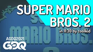 Super Mario Bros. 2 by coolkid in 11:39 - Awesome Games Done Quick 2021 Online