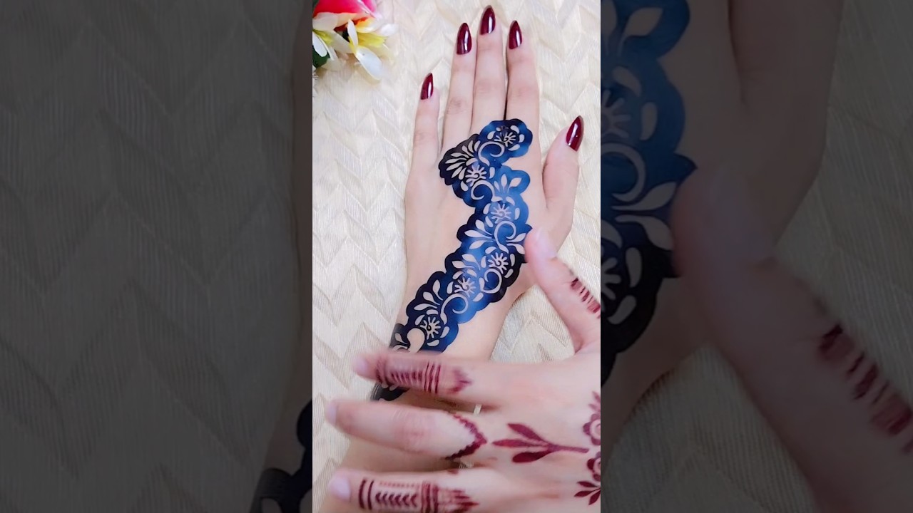 beautiful sticker mehndi design #shorts