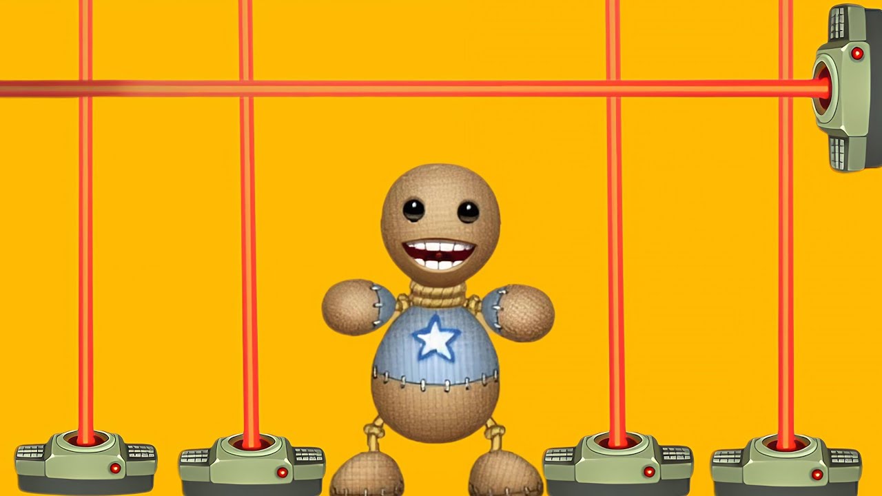 Buddy Trapped in LASERS! 🚨🔥😱#kickthebuddy 