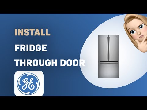 How to Install GE GNE25JYKFS Fridge Through 30 3/4" Door