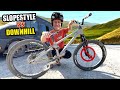 GNARLY DOWNHILL MTB TRAILS ON A PURE SLOPESTYLE BIKE - WILL IT WORK?