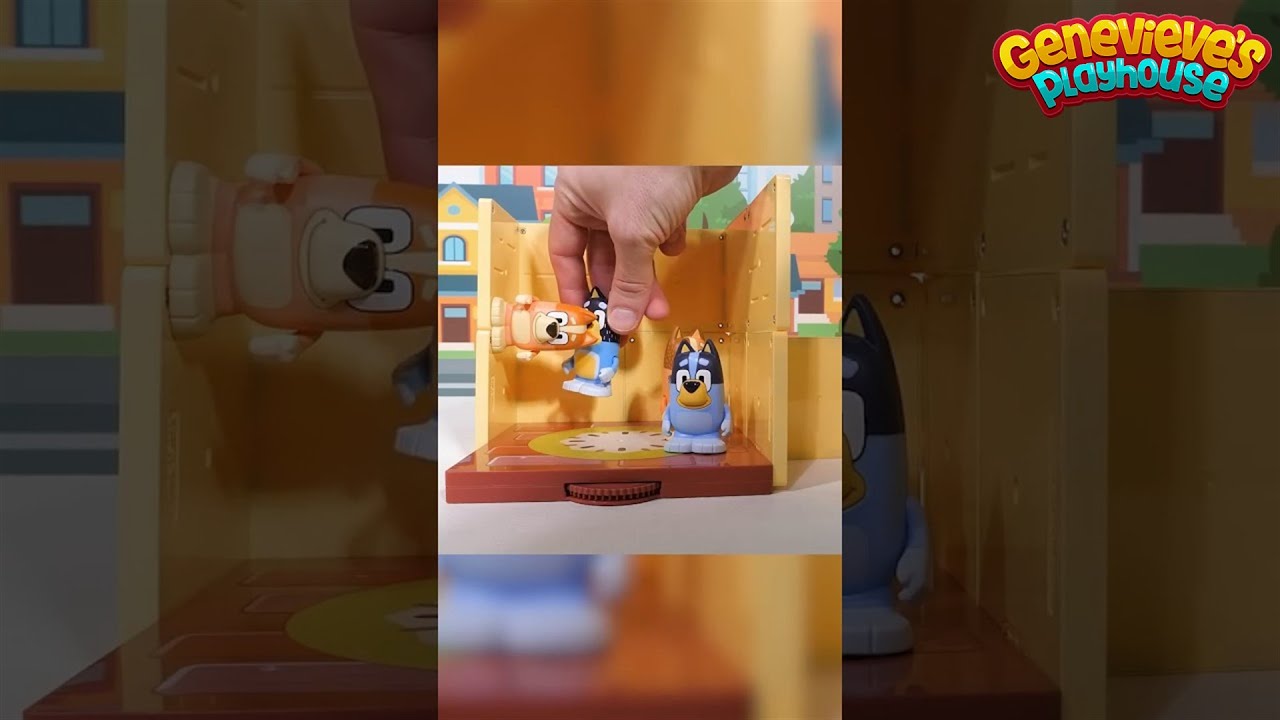 Bluey and Bingo Mishap while Assembling their Tile Towns Magnetic House!