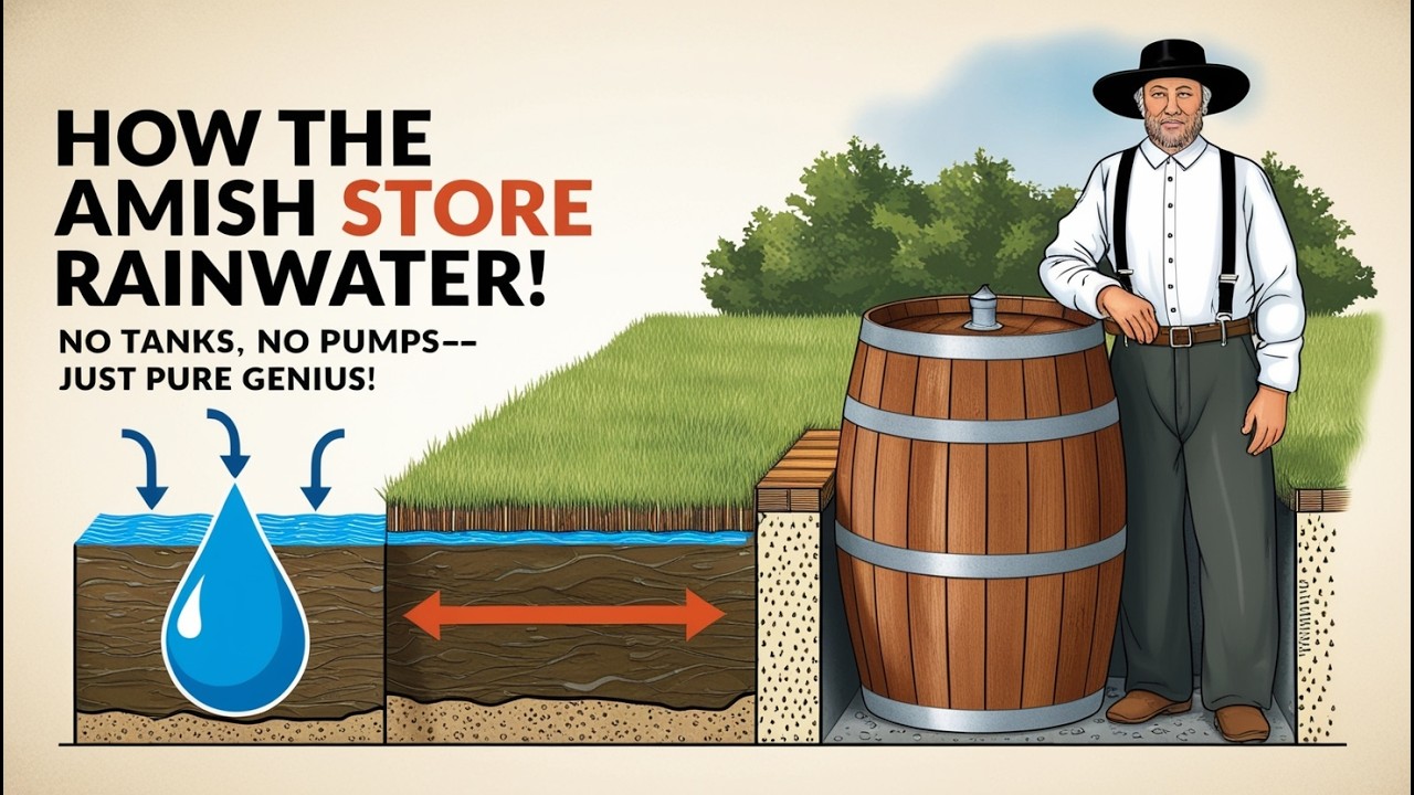 Как амиши хранят дождевую воду без баков и насосов
