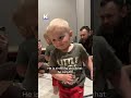 Ukrainian toddler reunites with soldier father after long break