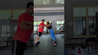 Fitness partners for life 👫💪🔥❤️ #couple #workout #wrestling#gym #shorts #ytshorts