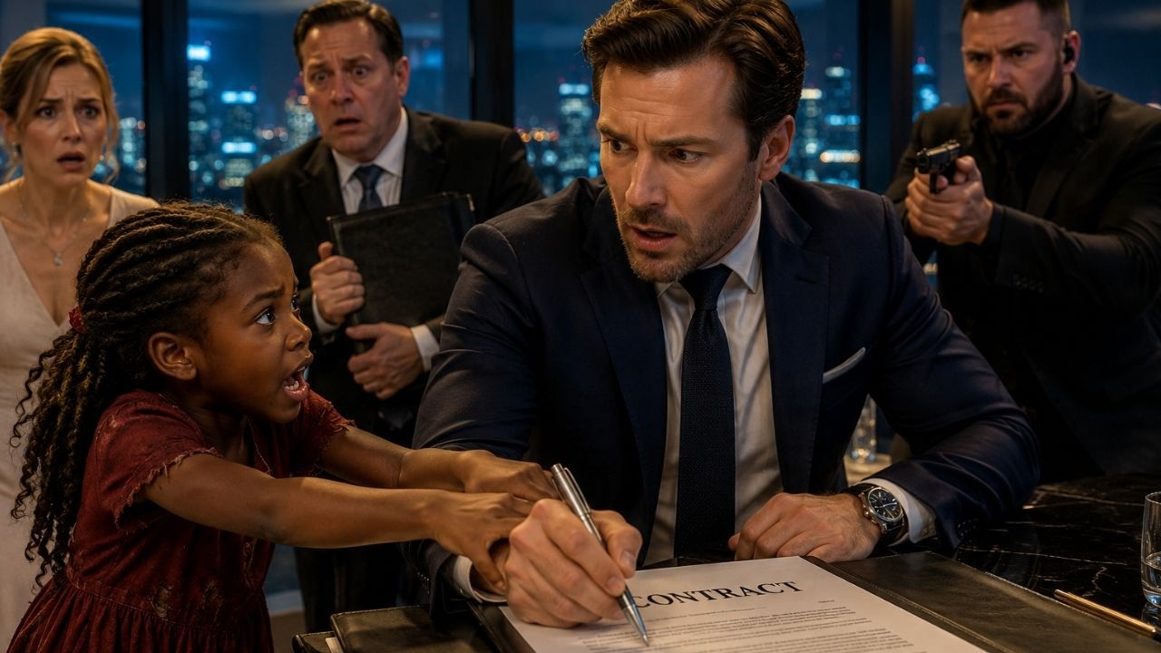 Don't Sign That Contract!” the Little Black Girl Shouted — The Lawyer Turned Pale - YouTube
